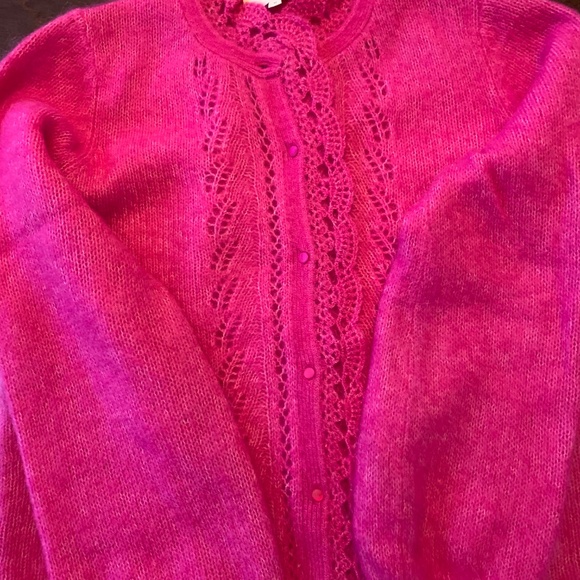 Sézane Angie Cardigan Raspberry—Size M - Picture 6 of 7